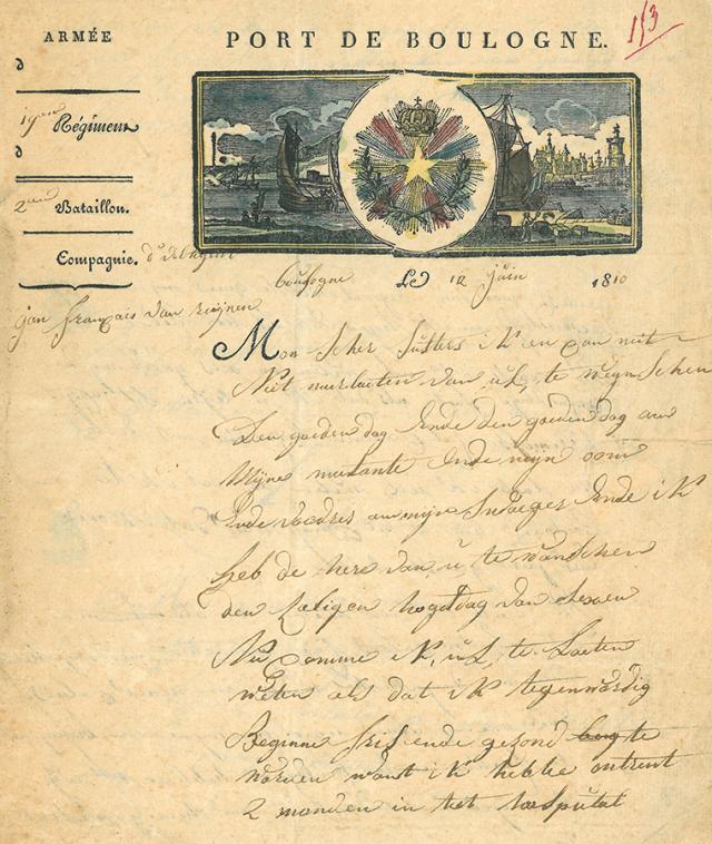 Soldatenbrief Napoleontische Oorlogen