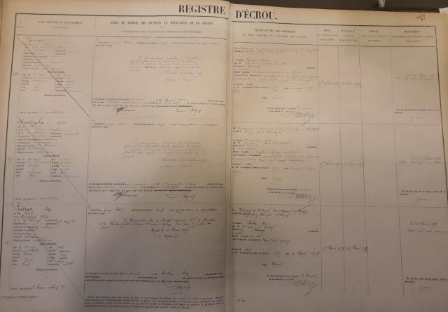 Rijksarchief Brugge, Gevangenis Brugge, Strafhuis, Rollen 1810-1939, Rol 10 februari 1879 – 19 juni 1879 (SI Brugge 1999 1391), folio 42.
