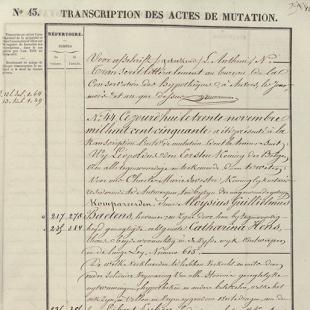 Register van overschrijving